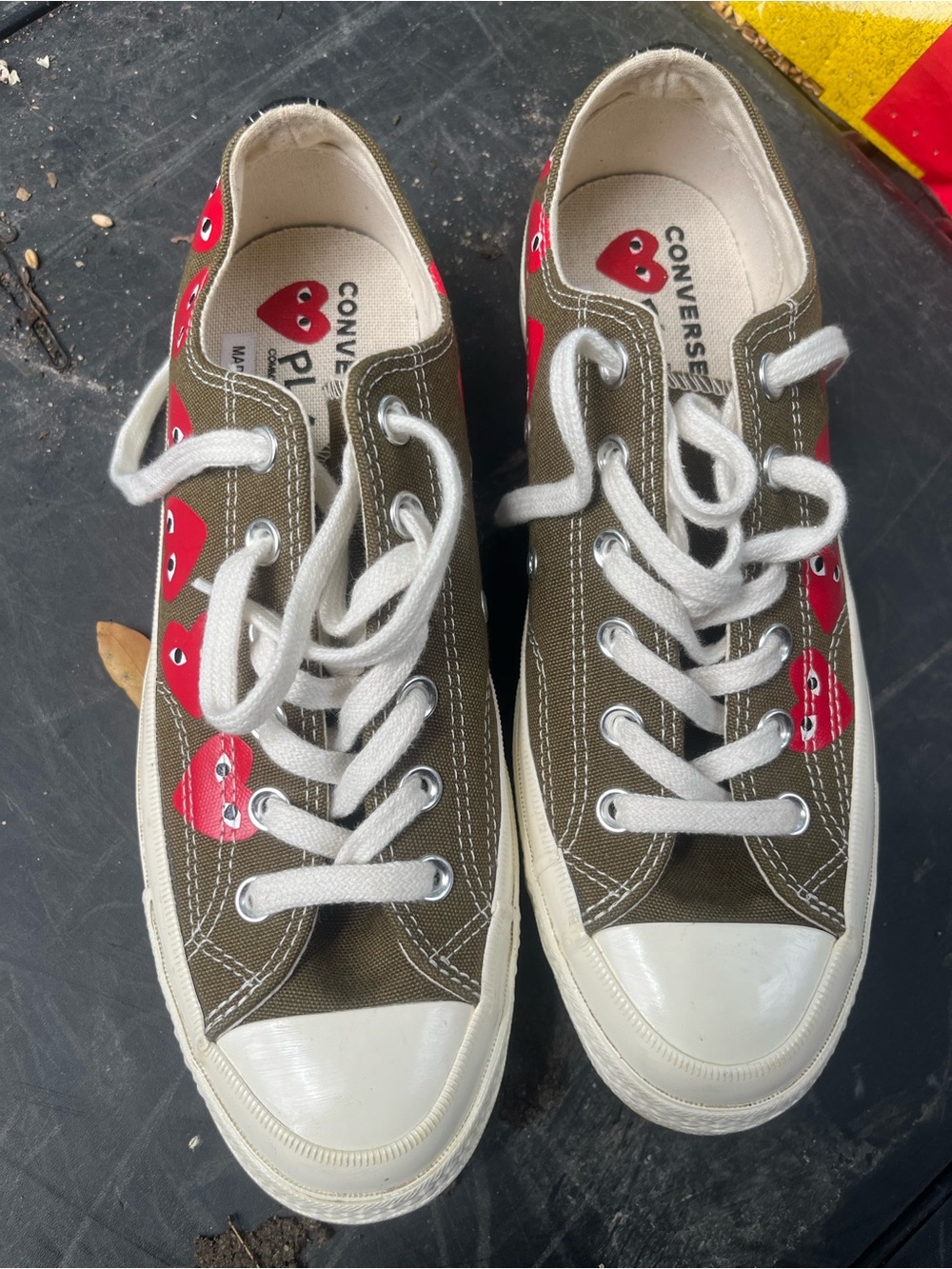 Comme des Garçons PLAY x Converse Chuck 70 Low 'Multi Heart' Womens 9 men’s 7 - Picture 8 of 9